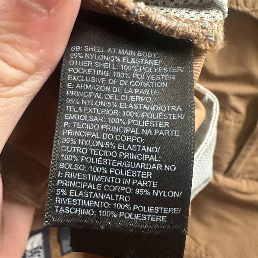 The North Face Sprag 5 Pocket Pants Mens 40‎ Brown Nylon Stretch Lightweight